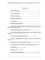 Một số giải pháp nhằm phát huy vai trò của hội đồng tự quản cho học sinh lớp 3