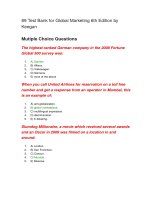 89 test bank for global marketing 6th edition by keegan