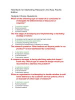 Test bank for marketing research 2nd asia pacific edition 