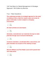 100 test bank for retail management a strategic approach 10th edition by berman đề trắc nghiệm marketing
