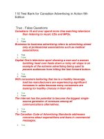110 test bank for canadian advertising in action 9th edition đề trắc nghiệm marketing