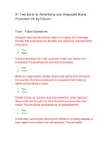 91 test bank for advertising and integrated brand promotion 7th by OGuinn