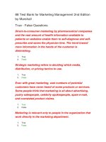 88 test bank for marketing management 2nd edition by marshall