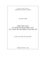 Tính hữu hạn và tính ổn định tiệm cận của một số tập Iđêan nguyên tố (LV thạc sĩ)
