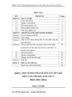 skkn một số biện pháp hướng dẫn rèn đọc diễn cảm cho học sinh lớp 4 