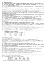 BÀI TẬP ÔN CUỐI KÌ HÓA ĐẠI CƯƠNG HỆ ĐẠI HỌC