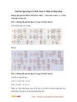 Giải bài tập trang 112 SGK Toán 4: Phân số bằng nhau