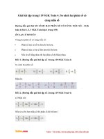 Giải bài tập trang 119 SGK Toán 4: So sánh hai phân số có cùng mẫu số