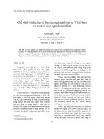Chế định hình phạt tử hình trong Luật hình sự Việt Nam và một số kiến nghị hoàn thiện
