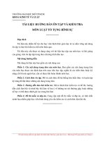 TÀI LIỆU HƯỚNG DẪN ÔN TẬP VÀ KIỂM TRA MÔN LUẬT TỐ TỤNG HÌNH SỰ