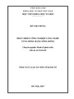 Phát triển công nghiệp làng nghề vùng đồng bằng sông hồng 