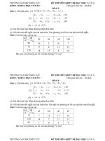 Đề Thi và Lời Giải Môn Quy Hoạch Tuyến Tính