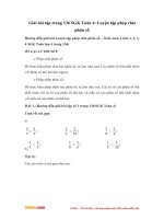 Giải bài tập trang 136 SGK Toán 4: Luyện tập phép chia phân số 