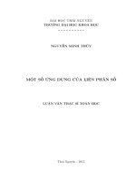 Một số ứng dụng của liên phân số (LV thạc sĩ)