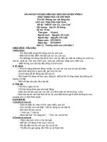 IÁO ÁN DỰ THI GIÁO VIÊN DẠY GIỎI CẤP HUYỆN VÒNG 2