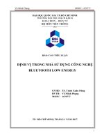 Định vị trong nhà sử dụng Bluetooth Low Energy 4.0 Indoor Positioning BLE 4.0
