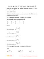 Giải bài tập trang 136 SGK Toán 4: Phép chia phân số 