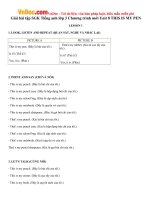 Giải bài tập SGK Tiếng anh lớp 3 Chương trình mới Unit 8 THIS IS MY PEN