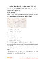 Giải bài tập trang 140, 141 SGK Toán 4: Hình thoi