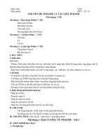 Chuyên đề polime và vật liệu polime