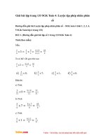 Giải bài tập trang 133 SGK Toán 4: Luyện tập phép nhân phân số 