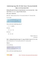 Giải bài tập trang 151 SGK Toán 4: Luyện tập tìm hai số khi biết hiệu và tỉ số của hai số đó