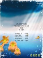 Đề tài dinh dưỡng cho phụ nữ mang thai và trẻ sơ sinh