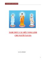 NGHI THỨC CẦU SIÊU VONG LINH CHO NGƯỜI TẠI GIA