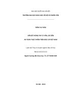 Vấn đề thông tin tư vấn, chỉ dẫn an toàn thực phẩm trên báo chí Việt Nam