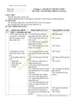 Giáo án môn Tin học: Chương 1  Lớp 3