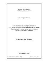 Đặc điểm lâm sàng, cận lâm sàng của bệnh nhân viêm gan b mạn tính có HBeAg âm tính điều trị tại bệnh viện đa khoa trung ương thái nguyên