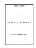 Đánh giá quá trình trong dạy học kỹ thuật ở đại học 