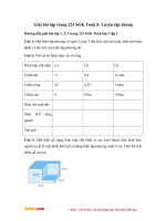 Giải bài tập trang 123 SGK Toán 5: Luyện tập chung 