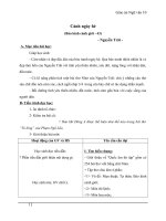 GIÁO ÁN ĐỌC VĂN CẢNH NGÀY HÈ