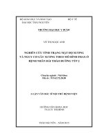 Nghiên cứu tình trạng mật độ xương và nguy cơ gãy xương theo mô hình frax ở bệnh nhân đái tháo đường tysp 2 