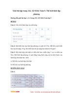 Giải bài tập trang 122, 123 SGK Toán 5: Thể tích hình lập phương 