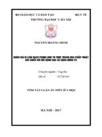 Đánh giá di căn hạch trong ung thư trực tràng qua phẫu thuật, đối chiếu với mô bệnh học và chụp cộng hưởng từ