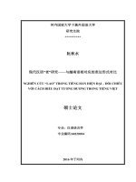 Nghiên cứu LAO trong tiếng hán hiện đại   đối chiếu với cách biểu đạt tương đương trong tiếng việt 