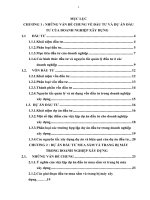 PHƯƠNG PHÁP LẬP DỰ ÁN ĐẦU TƯ MUA SẮM VÀ TRANG BỊ MÁY XÂY DỰNG CHO MỘT SỐ TRƯỜNG HỢP