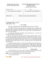 Đề thi giữa học kì 2 môn Tiếng Việt lớp 5 trường Tiểu học Kỳ Phú, Ninh Bình năm 2016  2017