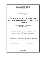 Sự hài lòng của khách hàng đối với dịch vụ bảo hành và sửa chữa thiết bị điện tử tại FPT service 
