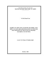 Nghiên cứu đơn lớp langmuir arachidic acid trên các dung dịch muối halogen có nồng độ thay đổi bằng kỹ thuật quang phổ học dao động tần số tổng 