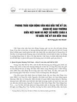 Phong trào vận động văn hóa đầu thế kỷ XX Quan hệ giao thương giữa Việt Nam và một số nước châu Á từ giữa thế kỷ XIX đến 1945