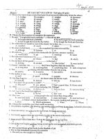 đề luyện thi tiếng anh vào lớp 10   