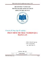 Phần mềm thi trắc nghiệm qua mạng lan chuyên đề tốt nghiệp 
