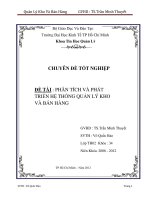 Phân tích và phát triển hệ thống quản lý kho và bán hàng 