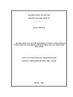 Sự hài lòng của người nộp thuế về chất lượng dịch vụ tuyên truyền, hỗ trợ người nộp thuế tại cục thuế tỉnh bắc ninh 