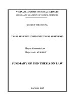 Các biện pháp phòng vệ thương mại theo Hiệp định thương mại tự do (2)