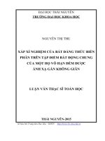 Xấp xỉ nghiệm của bất đẳng thức biến phân trên tập điểm bất động chung của một họ vô hạn đếm được ánh xạ gần không giãn 