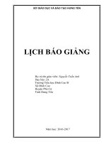 Lich bao giang lop 2